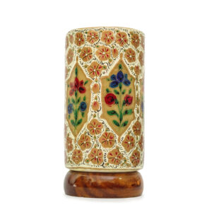 Garden Medallion Cylinder Table Lamp